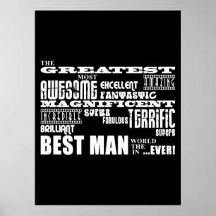 Weddenschap Bedankt Beste mannen: De beste beste m Poster