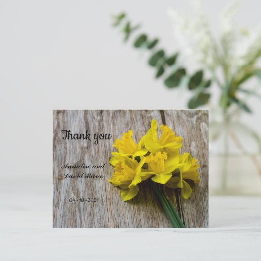 Weddenschap Bedankt Briefkaart (Staand voorkant)