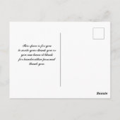 Weddenschap Bedankt Briefkaart (Achterkant)