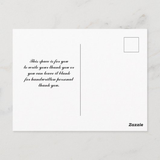 Weddenschap Bedankt Briefkaart (Achterkant)