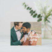 Weddenschap bedankt briefkaart (Staand voorkant)