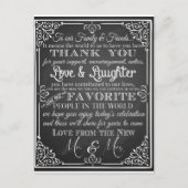 Weddenschap bedankt briefkaart (Voorkant)