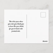 Weddenschap Bedankt Briefkaart (Achterkant)