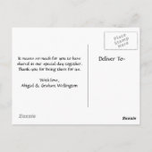 Weddenschap Bedankt Briefkaart (Achterkant)