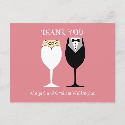 Weddenschap Bedankt Briefkaart (Voorkant)