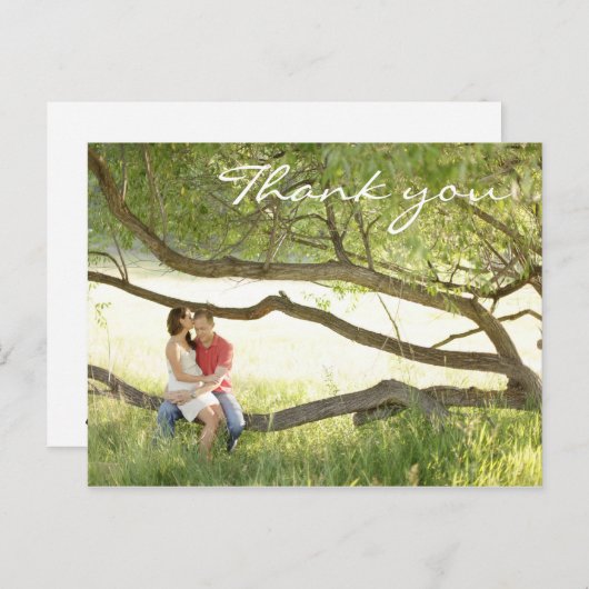 Weddenschap Bedankt Briefkaart (Voorkant / Achterkant)