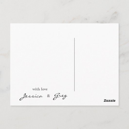 Weddenschap Bedankt Briefkaart (Achterkant)