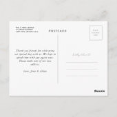 Weddenschap Bedankt Briefkaart (Achterkant)