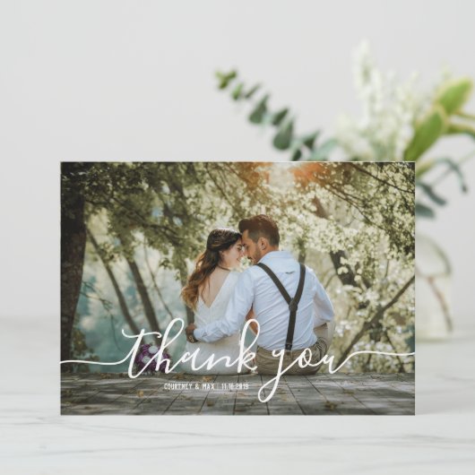 Weddenschap Bedankt Briefkaart en envelop (Staand voorkant)