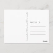 Weddenschap Bedankt Briefkaarten Black en Gold Foi (Achterkant)