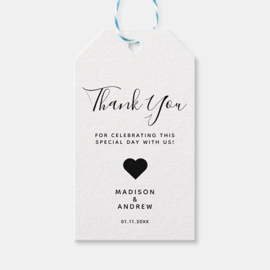 Weddenschap Bedankt Cadeaulabel (Voorkant)