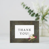 Weddenschap Bedankt Chalkboard Gold Silver Stars Briefkaart (Staand voorkant)