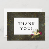 Weddenschap Bedankt Chalkboard Gold Silver Stars Briefkaart (Voorkant / Achterkant)