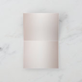 Weddenschap Bedankt | Elegant Modern Blush Pearl Notitiekaartje (Binnen)