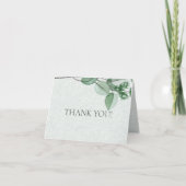 Weddenschap Bedankt | Elegant Waterverf Eucalyptus (Voorkant)