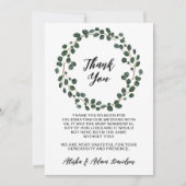 Weddenschap Bedankt Eucalyptus Glitter Leaves (Voorkant)