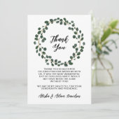 Weddenschap Bedankt Eucalyptus Glitter Leaves (Staand voorkant)