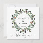 Weddenschap Bedankt Eucalyptus Greenery (Voorkant)
