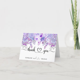 Weddenschap Bedankt Floral Paarse Lavender