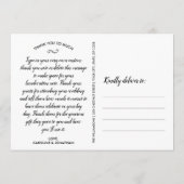 Weddenschap Bedankt Foto Collage 5x7 Briefkaart (Achterkant)