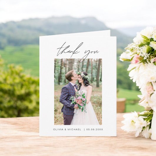 Weddenschap Bedankt Foto minimalistisch