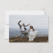 Weddenschap Bedankt Foto minimalistisch Eenvoudig (Achterkant)