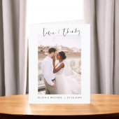 Weddenschap Bedankt Foto minimalistisch Eenvoudig