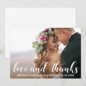 Weddenschap Bedankt | Foto van Liefde en Bedankt (Voorkant / Achterkant)