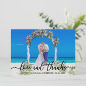 Weddenschap Bedankt | Foto's en Bedankt (Staand voorkant)