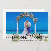 Weddenschap Bedankt | Foto's en Bedankt (Voorkant / Achterkant)