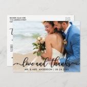 Weddenschap Bedankt | Foto's en Bedankt B Briefkaart (Voorkant / Achterkant)