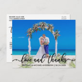 Weddenschap Bedankt | Foto's en Bedankt Briefkaart (Voorkant / Achterkant)