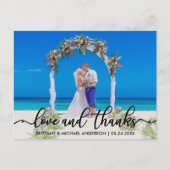 Weddenschap Bedankt | Foto's en Bedankt Briefkaart (Voorkant)