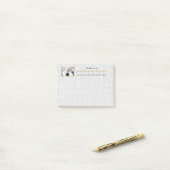Weddenschap Bedankt Gift Favor Burlap Grey Post-it® Notes (Op bureau)