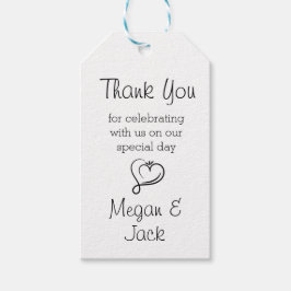 Weddenschap Bedankt Gift Labels,  Cadeaulabel