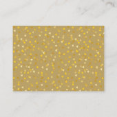 Weddenschap Bedankt Gold Heart Chic Script Plaatskaartje (Achterkant)