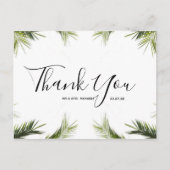 Weddenschap Bedankt | Groen Briefkaart tropisch sc (Voorkant)