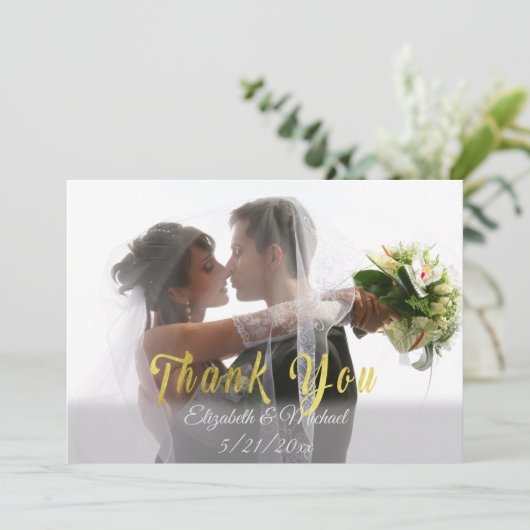 Weddenschap  Bedankt kaart (Staand voorkant)