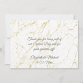 Weddenschap  Bedankt kaart (Achterkant)