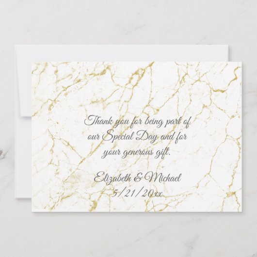 Weddenschap Bedankt kaart (Achterkant)