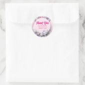 Weddenschap Bedankt kaart Ronde Sticker (Tas)