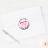 Weddenschap Bedankt kaart Ronde Sticker (Envelop)