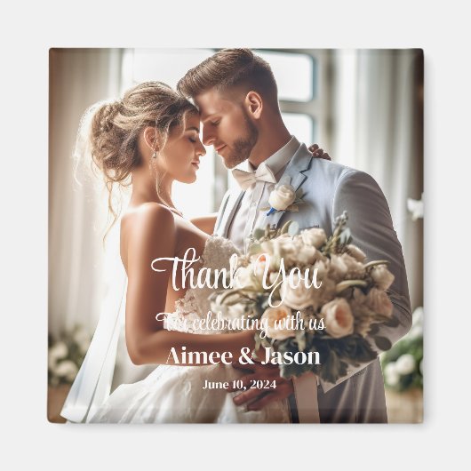 Weddenschap Bedankt Magnet (Voorkant)