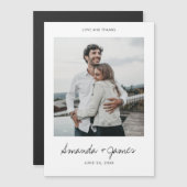 Weddenschap Bedankt Magnet met foto (Voorkant / Achterkant)