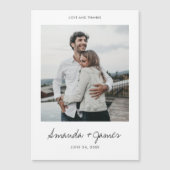 Weddenschap Bedankt Magnet met foto (Voorkant)