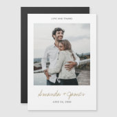 Weddenschap Bedankt Magnet met foto (Voorkant / Achterkant)