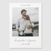 Weddenschap Bedankt Magnet met foto (Voorkant)