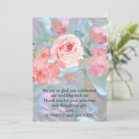 Weddenschap Bedankt Opmerking (Staand voorkant)