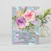 Weddenschap Bedankt Opmerking (Staand voorkant)