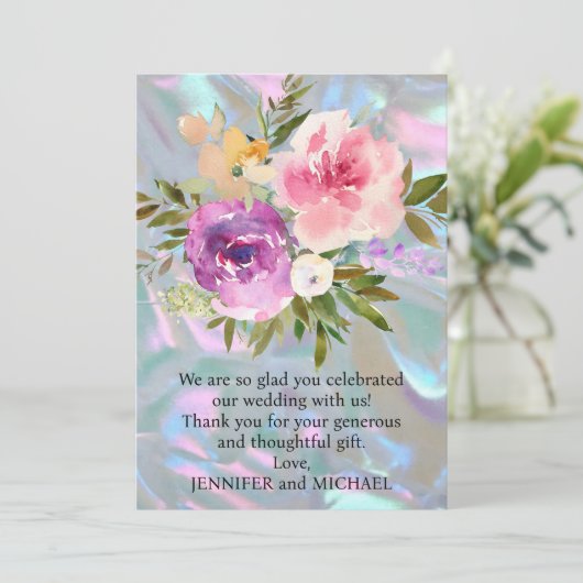 Weddenschap Bedankt Opmerking (Staand voorkant)